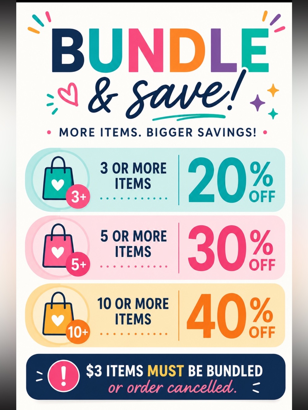 BUNDLE & SAVE SALE
